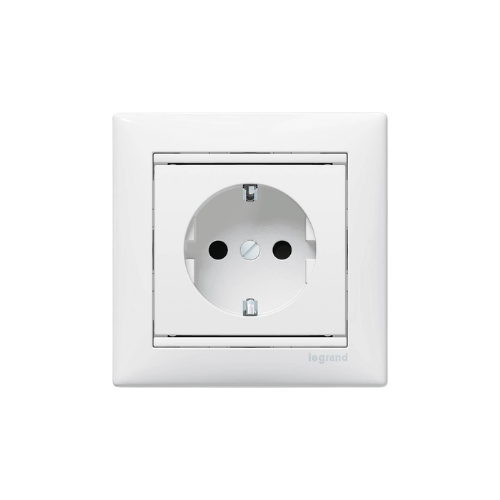 Legrand Πρίζα Σούκο Λευκή 16A